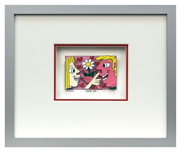 James Rizzi - LOVE YA - Original 3D Bild drucksigniert