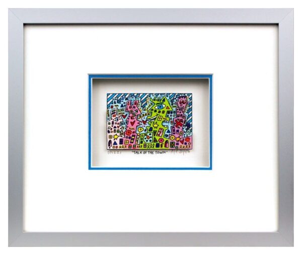 James Rizzi - Talk of the town - Original 3D Bild drucksigniert - ohne Rahmen PP...