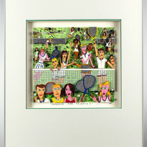 James Rizzi Bilder - ANYONE FOR TENNIS? - HANDSIGNIERT