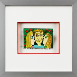 James Rizzi Bilder - IT'S NICE TO BE LOVED - Handsigniert