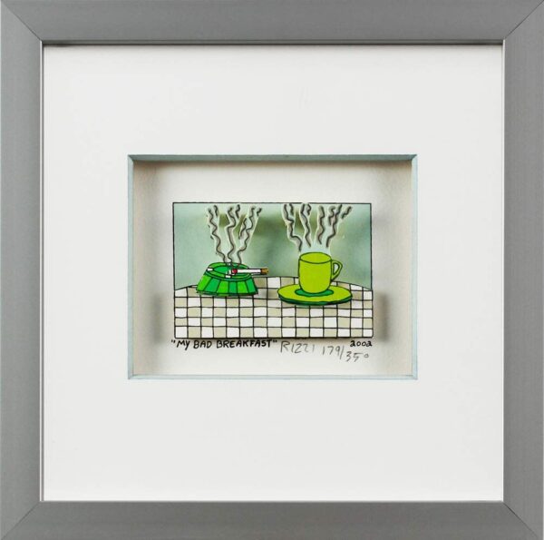 James Rizzi Bilder - MY BAD BREAKFAST - Handsigniert