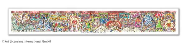 James Rizzi - THE FANTASTIC FORMULA FOR FUN - Original 3D Bild drucksigniert-Alu...