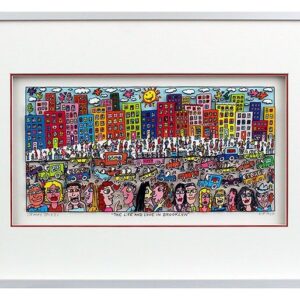 James Rizzi THE LIFE AND LOVE IN BROOKLYN - 3D Bild drucksigniert