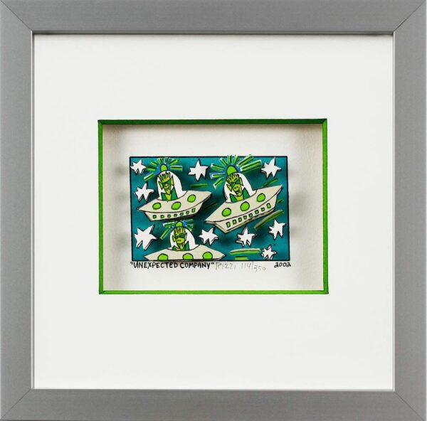 James Rizzi Bilder - UNEXPECTED COMPANY - Handsigniert