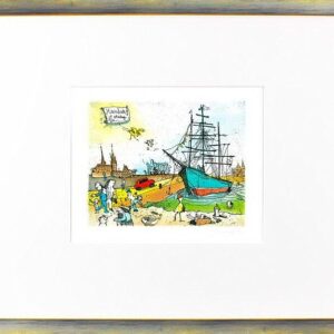 Janosch - RICKMER - RICKMERS 2 (HAMBURG GROSS) - original Radierung handsigniert...