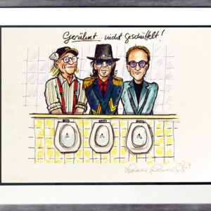 Jörg Knör Bilder - Geschüttelt...nicht gerührt! - Original Karikatur - Unikat