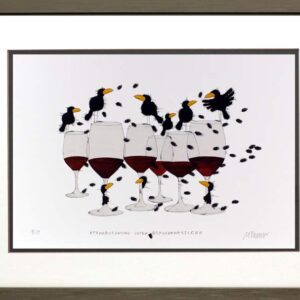Michael Ferner - Schnabelprobe unter Südhangnestlern - Original Grafik