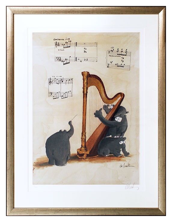Otto Waalkes - HARPO'S THEME - Original Grafik auf Büttenpapier