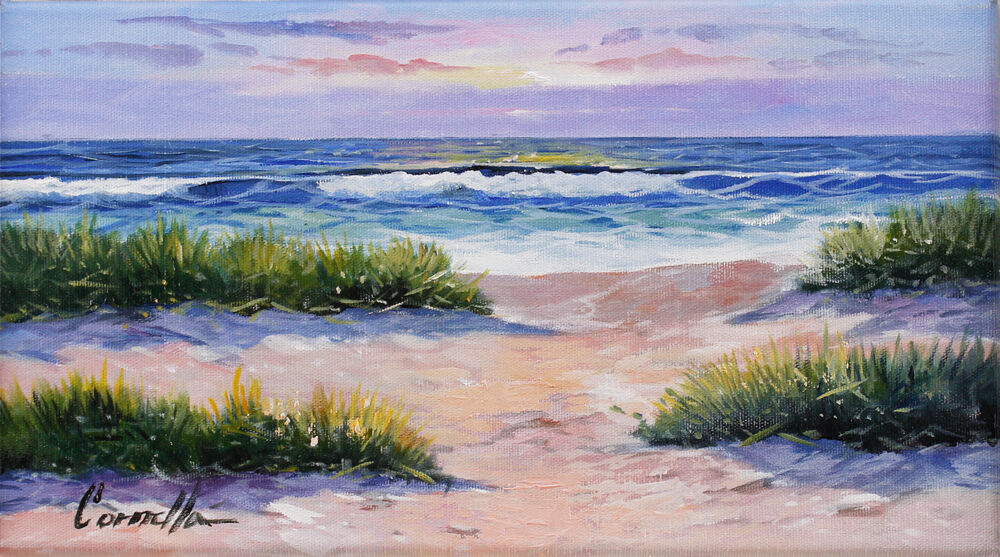 JOAN PUERTO CORNELLA - ABENDLEUCHTEN - Originalgemälde