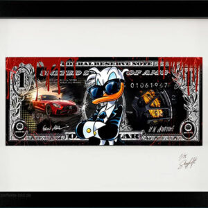 SKYYLOFT Bilder - AMG Donald Dollar - Bild mit Museumsglas und Bilderrahmen     ...