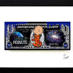 SKYYLOFT Bilder - Space Peanuts - Dollar - Bild mit Museumsglas und Bilderrahmen...