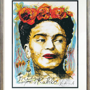 Thomas Jankowski - FRIDA KAHLO - Version türkis - MINI - Original Mischtechnik (...