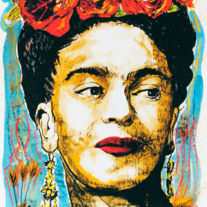 Thomas Jankowski - FRIDA KAHLO - Version türkis - MINI - Original Mischtechnik (...