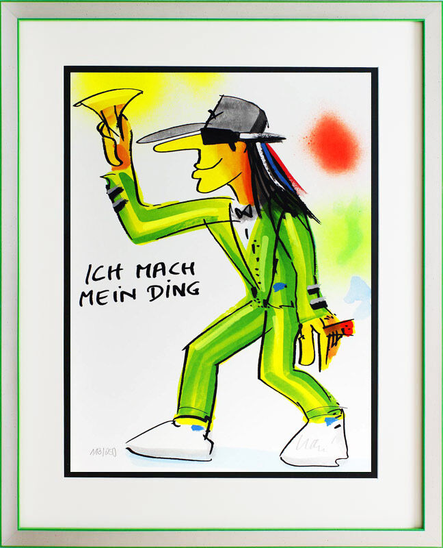 Udo Lindenberg Bilder - ICH MACH MEIN DING - Edition 2021 - Original Grafik hand...