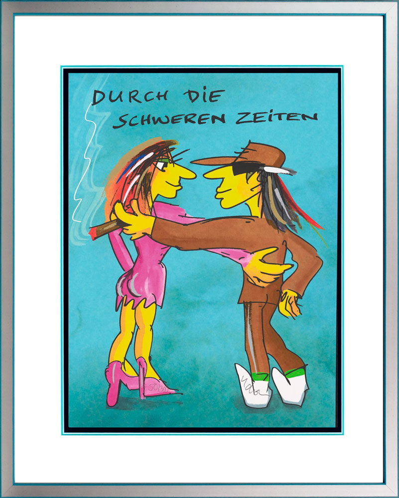 Udo LINDENBERG Bilder  - Durch die schweren Zeiten - Original Grafik handsignier...
