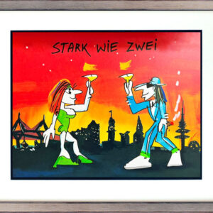 Udo Lindenberg Bilder - STARK WIE ZWEI - Hamburg City  - original Grafik