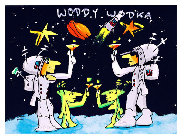Udo Lindenberg WODDY WODKA - original Grafik handsigniert
