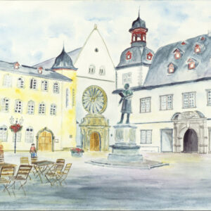 Koblenz Jesuitenplatz - E. Girmann - Leinwandbild