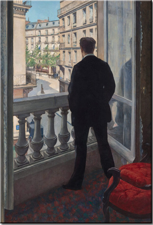 Gustave Caillebotte - Bilder - Jeune homme à la fenêtre - Leinwandbild
