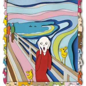 James Rizzi - THE SCREAM - Original 3D Bild HANDSIGNIERT