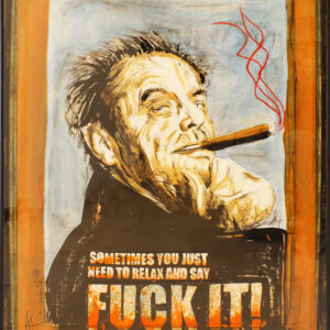 Thomas Jankowski Bilder - JACK NICHOLSON - FUCK IT - Version blau - Original Mis...