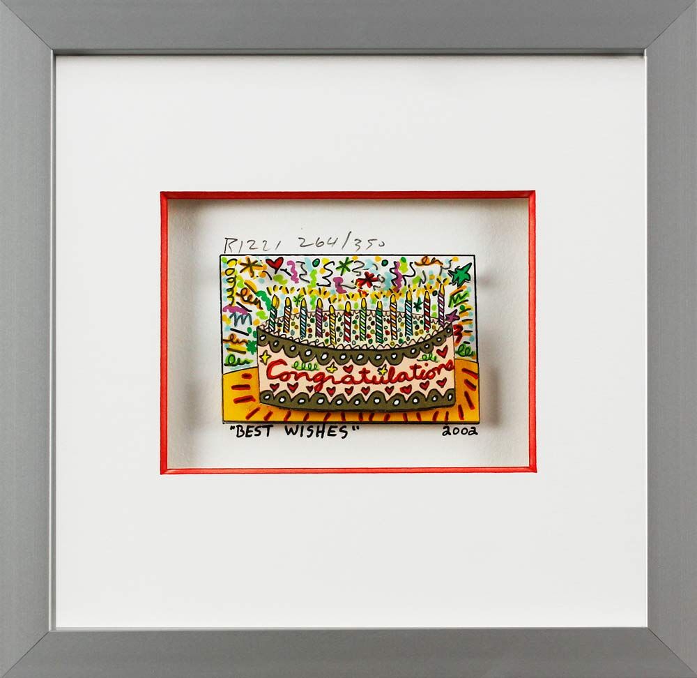 James Rizzi Bilder - BEST WISHES - Handsigniert