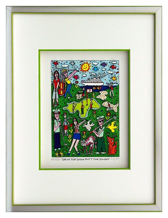 James Rizzi DRIVE FOR SHOW - PUTT FOR DOUGH-alurahmen