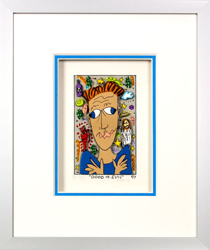 James Rizzi Bilder - GOOD VS. EVIL - HANDSIGNIERT