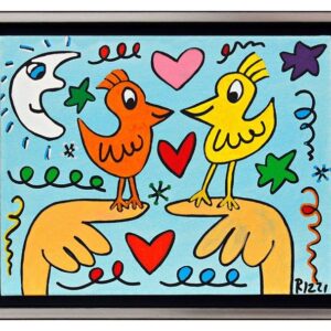 James Rizzi LOVE THOSE LOVE BIRDS - 2D-Pigmentdruck