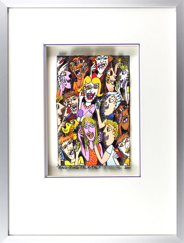 James Rizzi Bilder - RING RING TALK TALK - HANDSIGNIERT