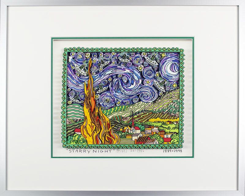 James Rizzi Bilder - STARRY NIGHT - HANDSIGNIERT