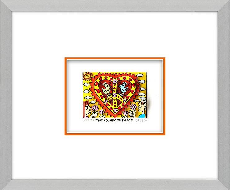James Rizzi - THE POWER OF PEACE   - Original 3D Bild drucksigniert