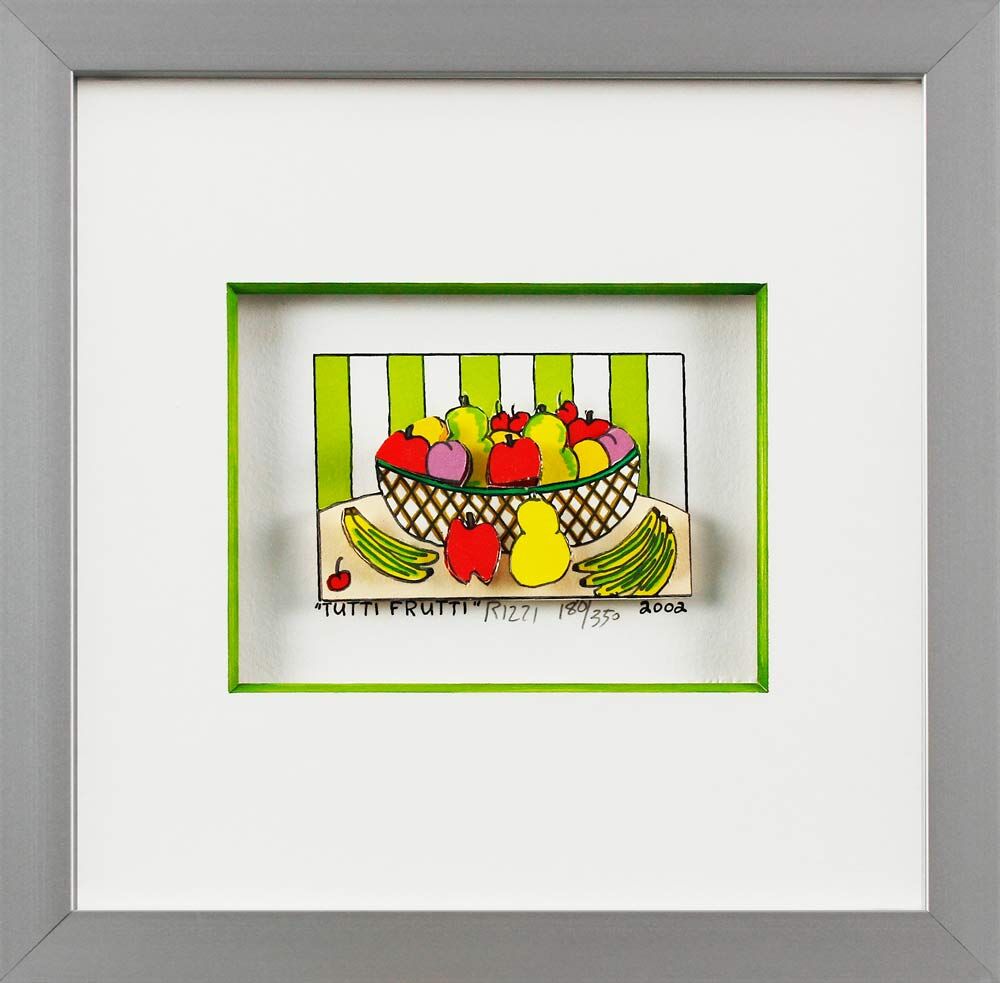 James Rizzi Bilder - TUTTI FRUTTI - Handsigniert