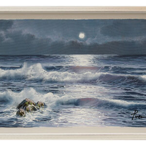 JOAN PUERTO - WELLEN IM MONDLICHT - Originalgemälde