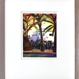 Jutta Votteler - Siesta im Garten - Original Farb-Radierung - limitiert und hand...