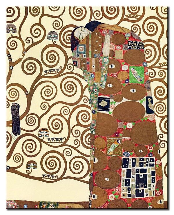 Gustav Klimt - Die Erfüllung-80 x 100 cm