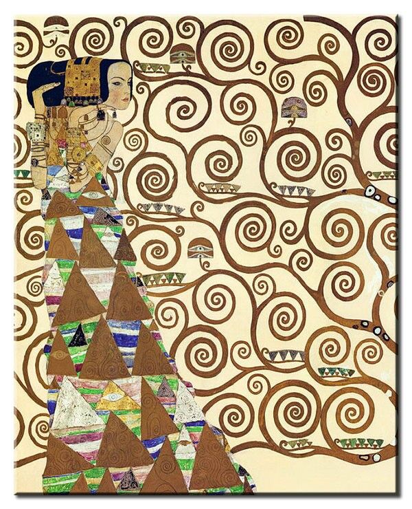 Gustav Klimt - Die Erwartung-80 x 100 cm