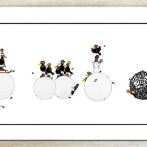 Michael Ferner Bilder - Original Schneedohlen - Original Grafik
