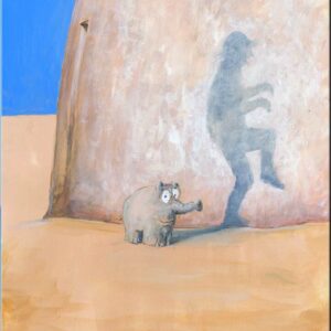Otto Waalkes Bilder - OTTIFANT EPISODE 1 - Original Leinwand-Pigmentgrafik hands...