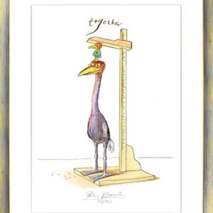 Peter Bauer - TOGETHER - Vögel - original Pigmentgrafik handsigniert