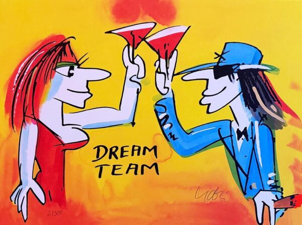 Udo Lindenberg Bilder - DREAMTEAM - Edition 2025 - Original Grafik handsigniert