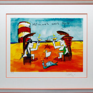 Udo Lindenberg HEIMWEH NACH SYLT 2023  - original Grafik handsigniert