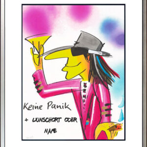 1 Udo Lindenberg KEINE Panik - original mit IHREM WUNSCHORT ODER -NAMEN beschrif...