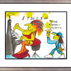 Udo Lindenberg MEINE KLAVIERLEHRERIN - original Grafik handsigniert
