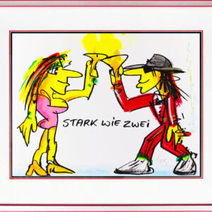 Udo Lindenberg Bilder - STARK WIE ZWEI - Original Grafik handsigniert