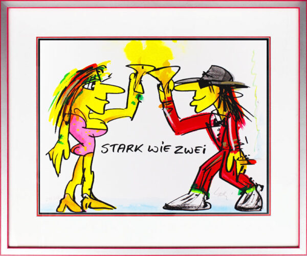 Udo Lindenberg Bilder - STARK WIE ZWEI - Original Grafik handsigniert