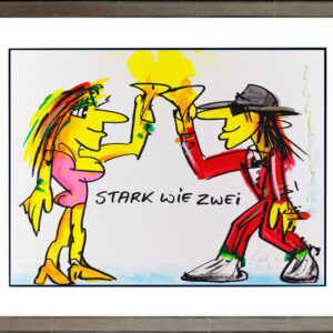 Udo Lindenberg Bilder - STARK WIE ZWEI - Original Grafik handsigniert