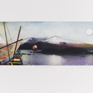 Jutta Votteler - Ferne Reise - Original Farb-Radierung - limitiert und handsigni...